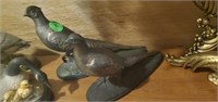 BRASS BIRD FIGURINES