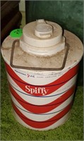 VINTAGE SPIFFY RED WHITE THERMOS