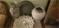 ASSORTED DECOR ITEMS- VASES