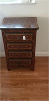 4 Drawer Mini Chest Floral Exterior
