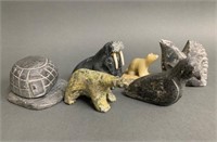 Large lot of miniature Inuit carvings