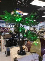 Light up table top palm tree decor