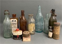 Lot-Many Early Bottles-Tins and Nostalgia Pieces