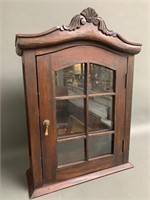 Fine Antique Single Door Wall Curio Cabinet