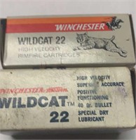 Two box’s of Winchester wildcat 22long rifle