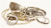 Sterling Silver Scrap Jewelry 52g