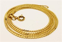 14K Y Gold 18" Necklace 1.7g