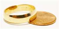 10K Y Gold Wedding Band Ring Sz 8 3.5g
