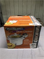 PROCTOR SILEX 1.5 QT SLOW COOKER, IN BOX