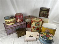 10 Vintage Tins