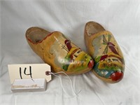 Vintage Wooden Shoes From Holland