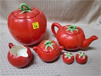 Pantry Parade USA Tomato Canister Jar, Teapot