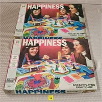 Lot of 2 Happiness Board Games, AS IS
