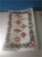 Group of nine vinyl holiday placemats