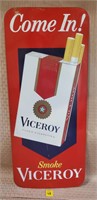 Vintage Viceroy Filtered Cigarettes Tin SIgn