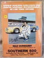 1982 Dale Sr. Southern 500 Poster