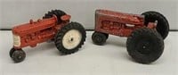 Pair of Hubley Red Tractors