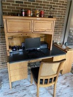 Computer Desk, Bookcase & Chair & Misc.