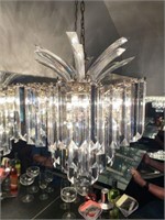3-Tiered Lucite Swag Light