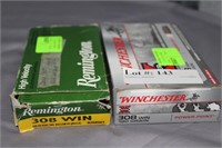 2x$ - .308Win - Remington Boat tail HP, & Winchest