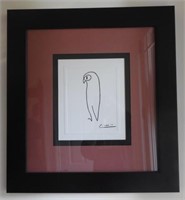 Lot #501 - Pablo Picasso print titled “The Owl"
