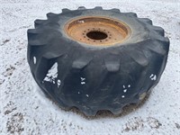 Firestone 23.1 x 26 Forestry Tire w/14 Hole JD Rim