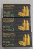 150 Rounds Sarsilmaz 9mm Cartridges In Boxes