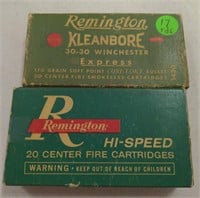 37 Rounds Vintage Remington 30-30 Cartridges