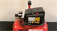 Central Pneumatic 3 Gallon Air Compressor 1/3 HP