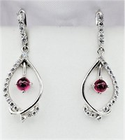 Ruby Dangler Earrings-New