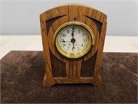 Wooden German Alarm Clock - 5" Tall
