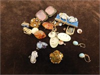 Vintage Earring Lot - Various Sizes & Shapes