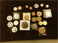 Various Collectible Coins & Pendants