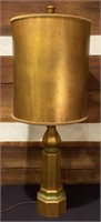 Mid Century Gold Toned Lamp