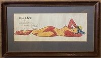 Risque Watercolor Milton Caniff N.Y. 1951
