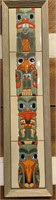 Santa Fe Native American Framed Totem Tile 1988