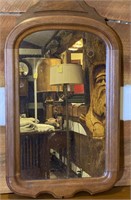 Antique Victorian Walnut Mirror