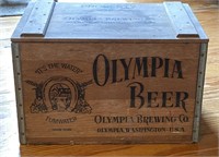 Olympia Beer Wooden Advertising Crate