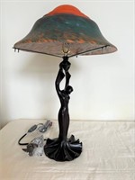 Art Dec style figural lamp appr. 22"