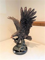 Resin Lg eagle w/stand appr. 25"x24"