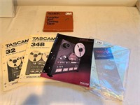 Tascam pamphlets & Scotch timing tape