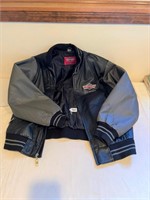 National Street Machine leather jacket Lg