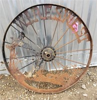 Wagon Wheel w/ Metal Artwork