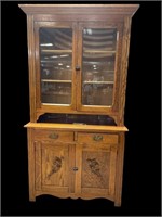 Antique Oak Cupboard Butlers Pantry