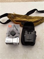 JBL wireless speaker, Leopold binoculars, Nike