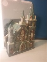 Village light up cathedral in original package
