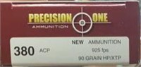 50 rounds of 380 precision one ammo