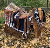 Reenactment Beaded Saddle & Horse Blankets