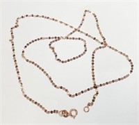 18K ROSE GOLD  CHAIN (~LENGTH 16INCHES) (~WEIGHT