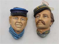 (2) Bossons Heads: American Civil War Soldiers